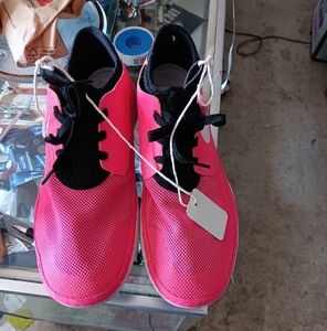 Nike Pink and Black Sneakers for Active Comfort